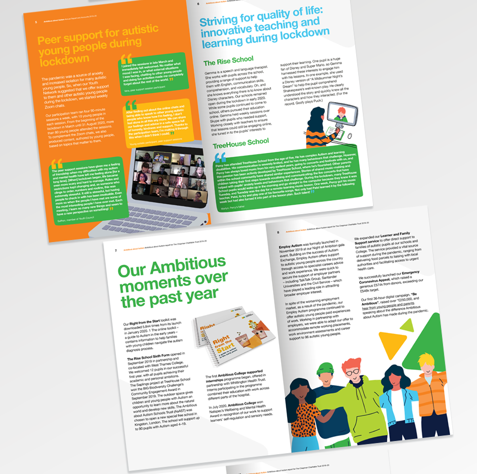 ambitious about autism chapman charitable trust annual report