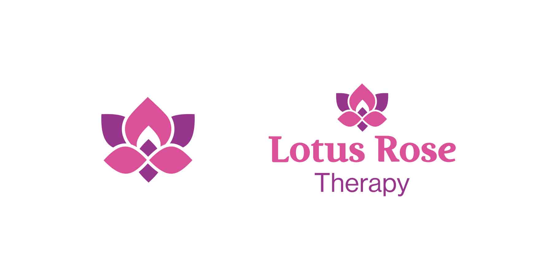 Lotus Rose Therapy branding