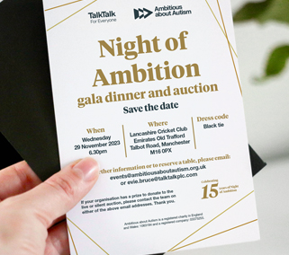 ambitious about autism – night of ambition
